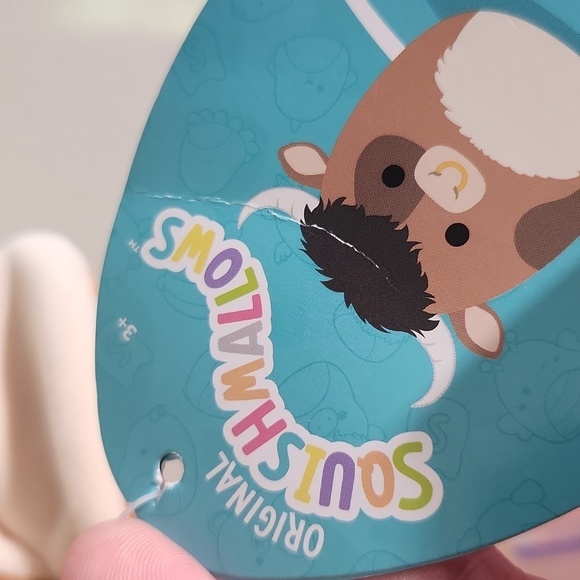 Squishmallows Shep Highland cow NWT 11 inch ish bend in tag Valentines - Picture 9 of 11